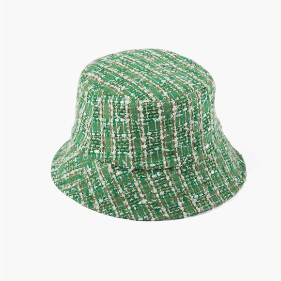 Lack Of Color Accessories - Lack of Color s/m green tweed bucket hat